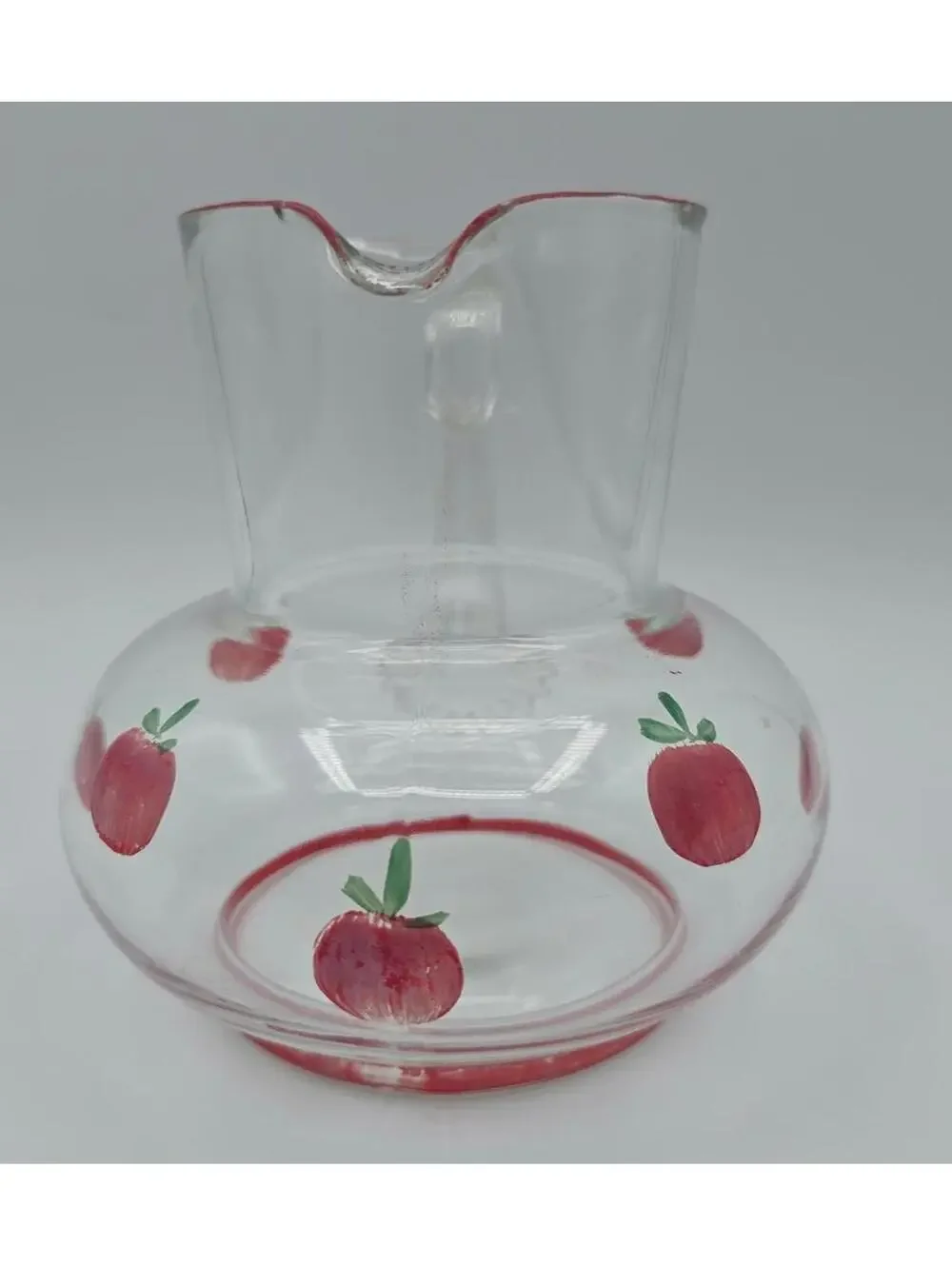 Vintage Aramis Ring Tomato Juice Pitcher made by the Dunbar Glass Company